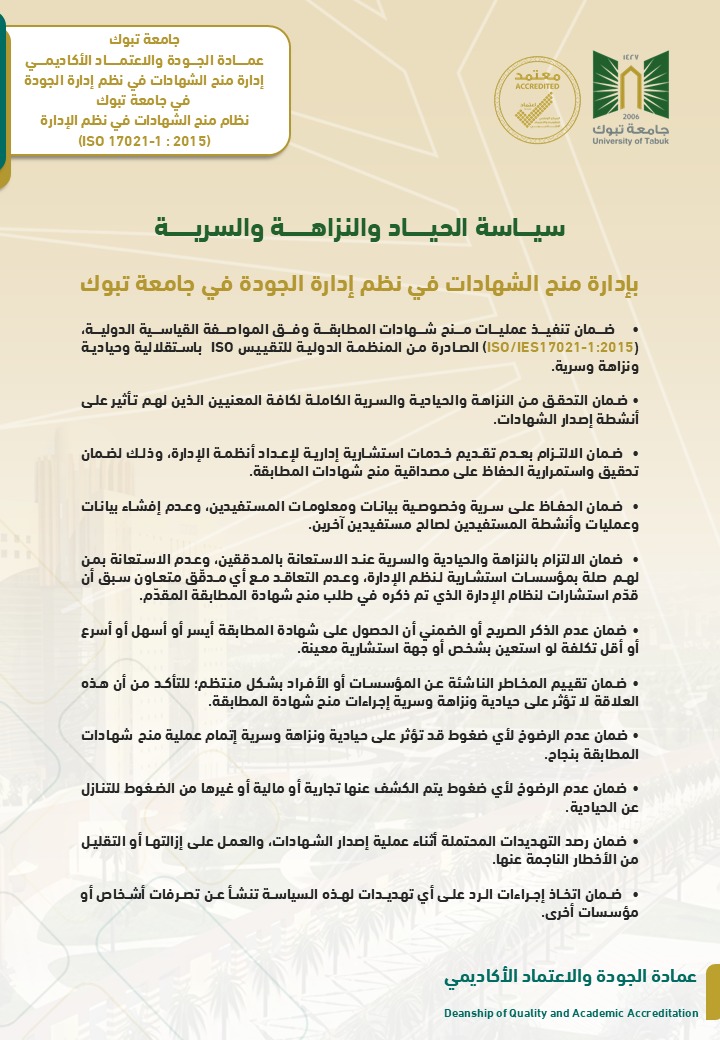 سياسة تعليق -سحب -توسيع وتقليص نطاق شهادة المطابقة